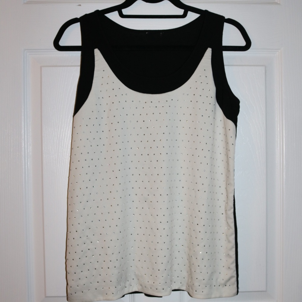 LOFT tank w/ rhinestones